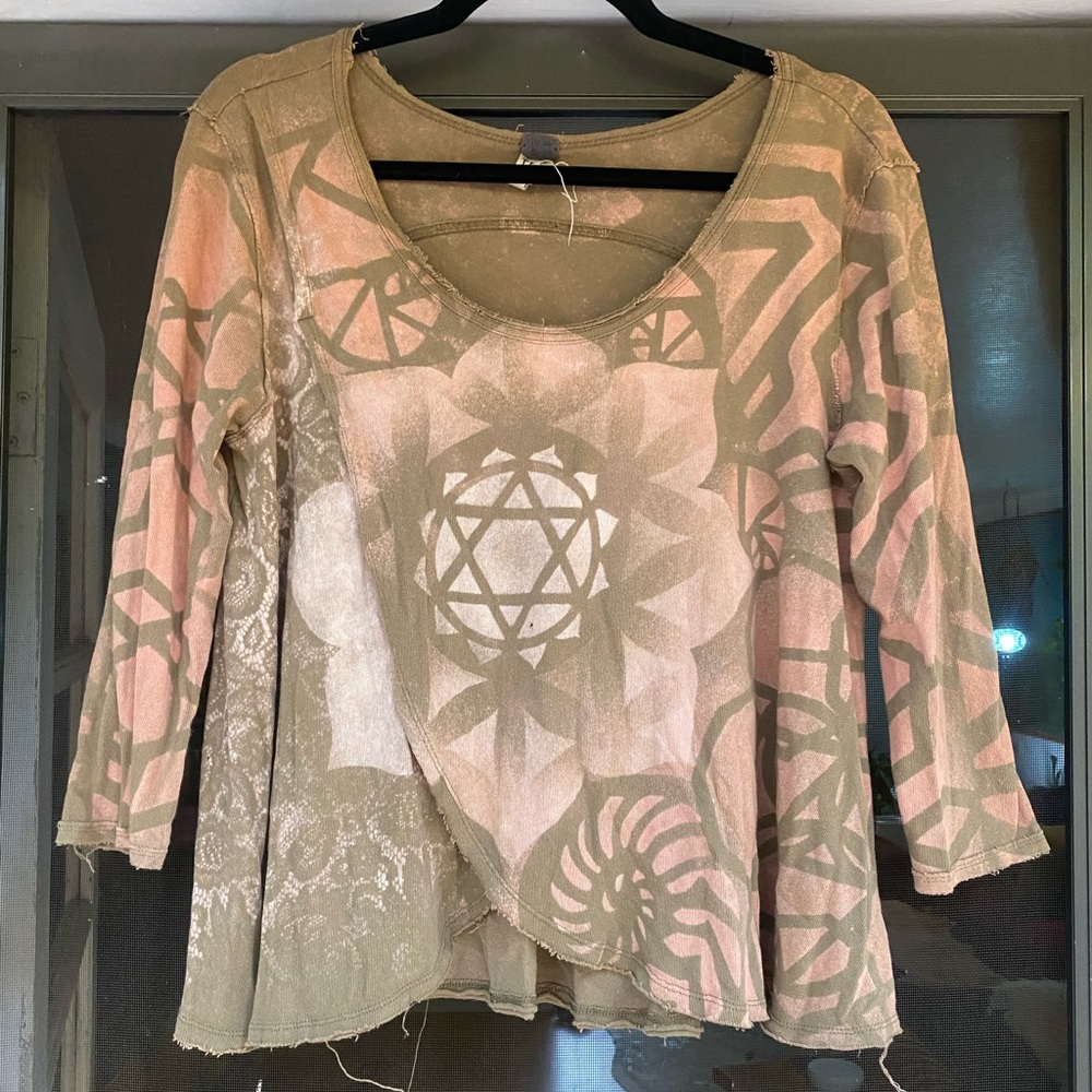 Proper Playground Custom One Of A Kind Hand Dyed Tulip Swing Top